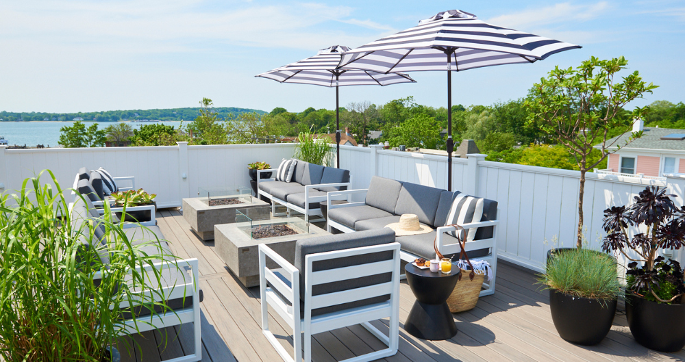Rooftop deck at the Menhaden