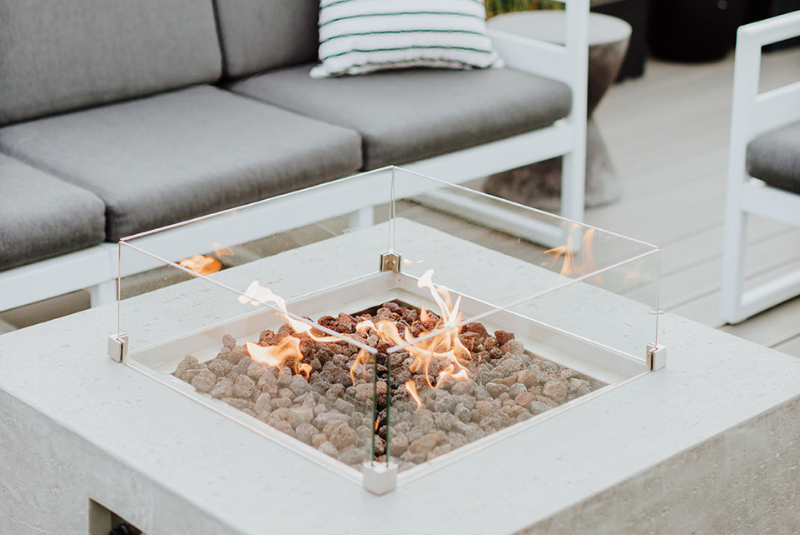 Fire pit at the Menhaden
