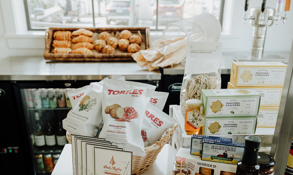Snacks and pastries at the Menhaden general store