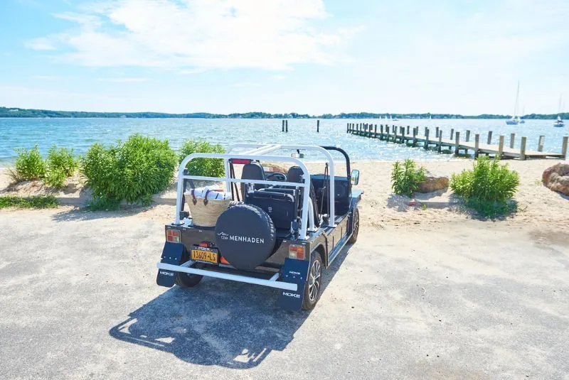 The Menhaden MOKE Car at the beach