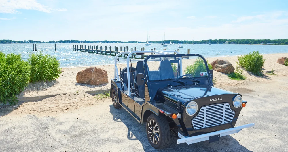 The Menhaden MOKE Car at the beach
