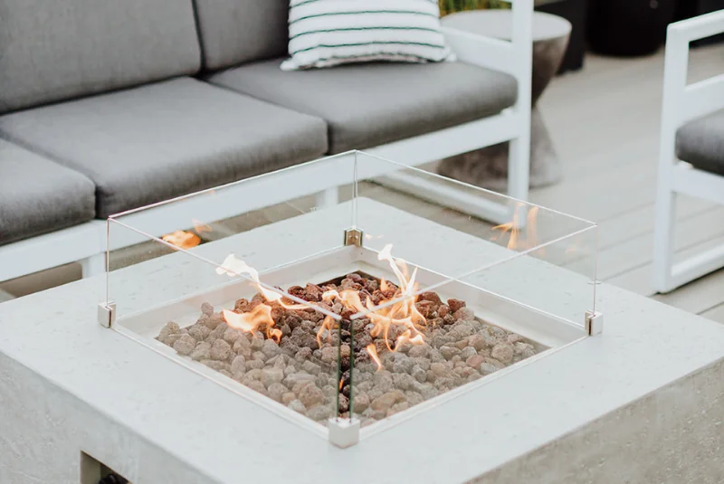 Fire pit at the Menhaden