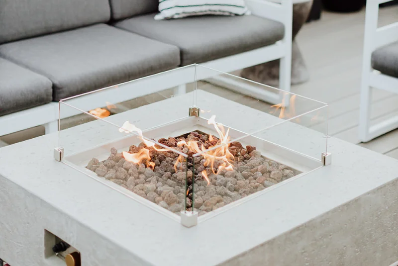 Fire pit at the Menhaden